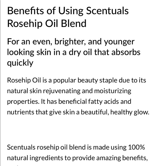 Scentuals rosehip beauty oil. - Picture 3 of 7